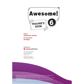 AWESOME 6 - teacher book –...
